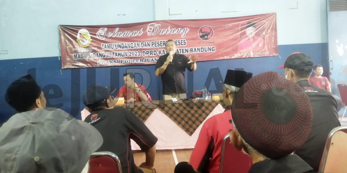 Reses Legislator Fraksi PDI P H. Dadan Konjala, SH : Ada Aspirasi dari Banjir Jadek, PPDB dan BPJS