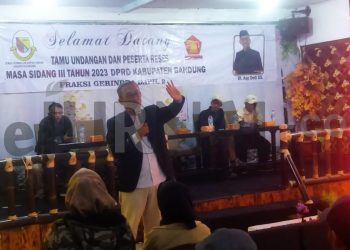 Akhiri Reses di Katapang, Legislator Gerindra Ir. Aep Dedi Sebut Bisa Membangun Karena Dekat Dengan Warga