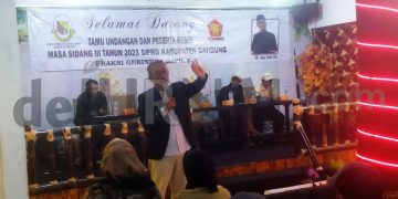 Akhiri Reses di Katapang, Legislator Gerindra Ir. Aep Dedi Sebut Bisa Membangun Karena Dekat Dengan Warga