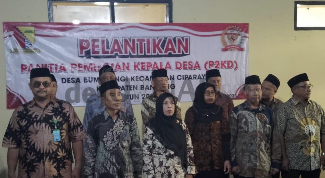 Panitia Pemilihan Kepala Desa Bumiwangi Resmi Dilantik