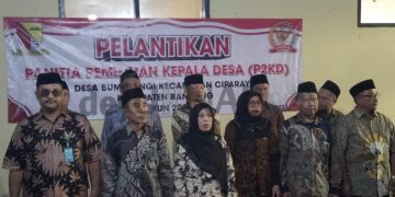 Panitia Pemilihan Kepala Desa Bumiwangi Resmi Dilantik