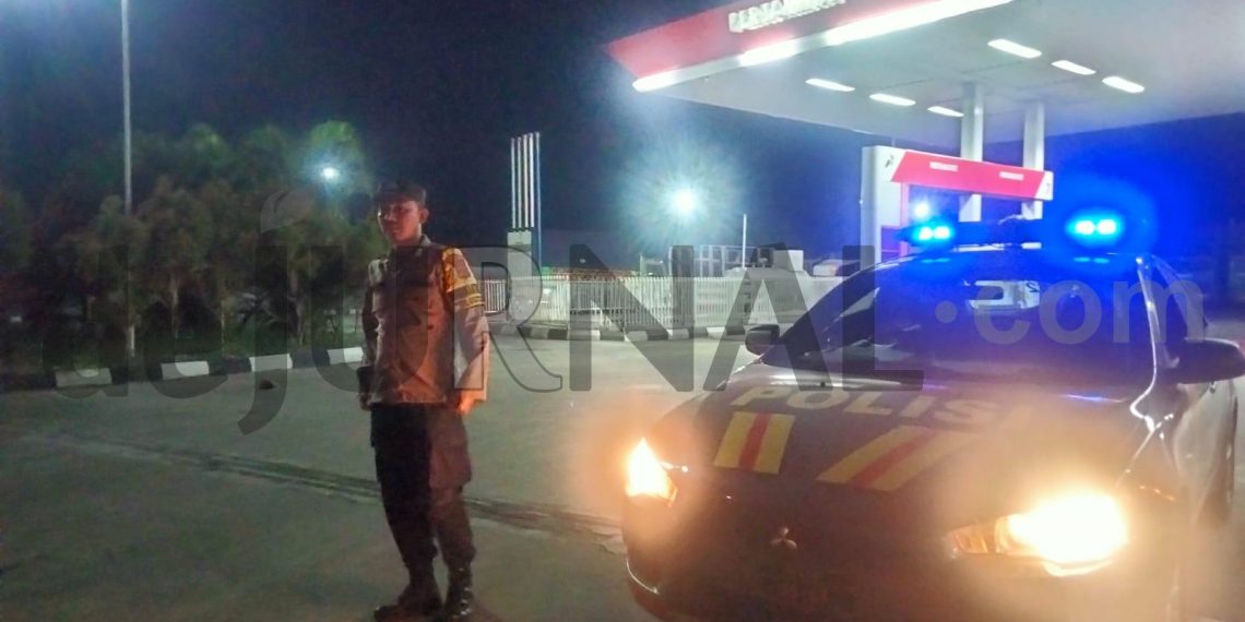 Upaya Cegah Kriminalitas, Polisi Gelar Patroli Strong Point Sasar Obvit SPBU