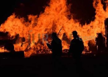 Kebakaran Landa Pasar Cimol Gedebage Bandung