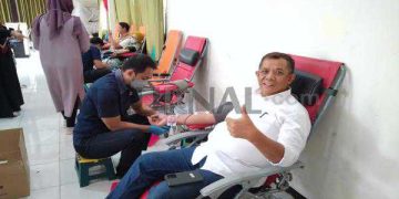 Forkopimcam Ciparay Gelar Aksi Donor Darah Bersama ReDTI Jabar Dalam Rangka Gebyar HUT RI Ke 78