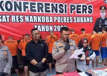 Polres Subang dan Jajaran Satnarkoba Ungkap 11 Kasus