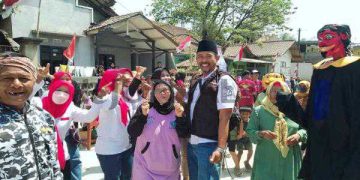 Pemdes Cikawao Gebyar HUT RI Ke 78 Sekaligus Tasakur Pembangunan Rabat Beton jalan Kabupaten