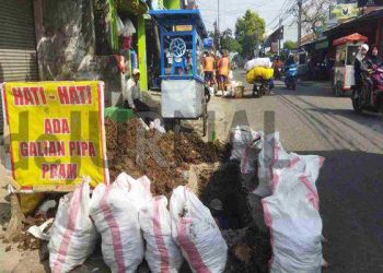 Warga Tak Khawati Galian Pemasangan Pipa Perumda Air Minum Tirta Raharja Meninggalkan Bekas