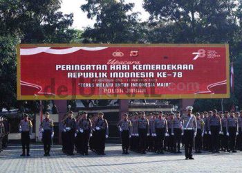 Polda Jabar Laksanakan Upacara HUT RI Ke-78 “Terus Melaju Untuk Indonesia Maju”