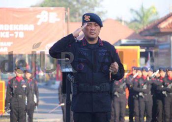 Digelar Secara Sederhana, Upacara Peringatan HUT RI Ke-78 Di Satbrimob Polda Jabar, Berjalan Lancar dan Khidmat