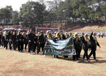 Digelar di Lapangan Yonif Para Raider 330 Nagreg, Porseni PGRI Kabupaten Bandung Tahun 2023 Diikuti 3.100 Atlet