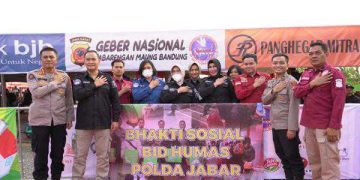 Bidang Humas  Polda Jabar Gelar Bakti Sosial Dalam Rangka  HUT Humas Polri ke-72 Tahun 2023