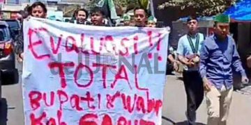 Aksi Unjuk Rasa HMI Cabang Garut :  Sikapi Anggaran Perjalanan Dinas ke Luar Negeri Para Pejabat Garut