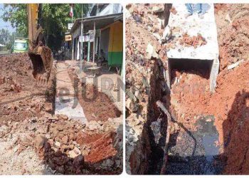 Tak Terlihat Diawasi, Pekerjaan Proyek Udith Tanjung Mekar Bidang SDA PUPR Karawang Dikhawatirkan Asal Jadi