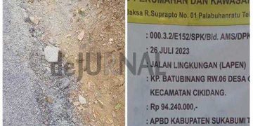 Kegusaran Warga Desa Gunung Malang : Dari Awal Kami Sudah Coba Tegur, Pengaspalan Jangan Asal Jadi