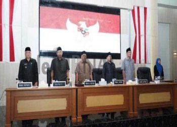DPRD Kabupaten Sukabumi Gelar Rapat Paripurna Penyampaian Nota Pengantar Bupati Tentang Raperda Perubahan APBD 2023