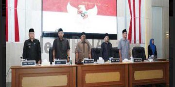 DPRD Kabupaten Sukabumi Gelar Rapat Paripurna Penyampaian Nota Pengantar Bupati Tentang Raperda Perubahan APBD 2023