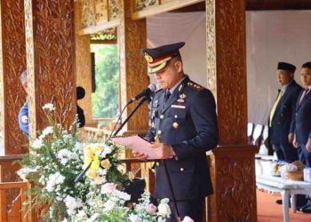 Kapolres Purwakarta Jadi Pembaca Teks Pancasila Dalam Upacara Peringatan Hari Kesaktian Pancasila