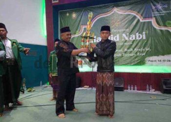 Pemdes Nagrak Bersama NU Gelar Maulid, Warga Antusias Menghadiri