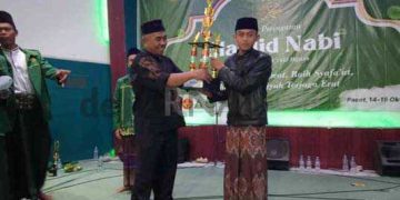 Pemdes Nagrak Bersama NU Gelar Maulid, Warga Antusias Menghadiri