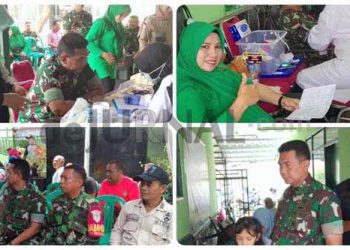 HUT TNI ke 78, Koramil 2404 Majalaya Gelar Aksi Donor Darah