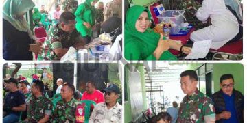 HUT TNI ke 78, Koramil 2404 Majalaya Gelar Aksi Donor Darah