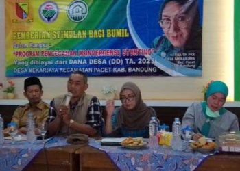Pemdes Mekarjaya Salurkan Bantuan Stimulan Makanan Tambahan Kepada Bumil