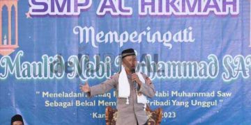 Wujud Rasa Cinta Kepada Nabi, SMP Al Hikmah Peringati Maulid Nabi Muhammad SAW