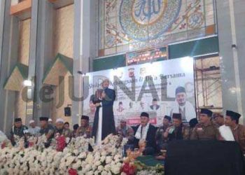 Dai Kamtibmas Polres Garut Gelar Sholawat Kebangsaan dan Doa Bersama Jelang Pemilu 2024