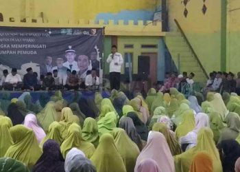 MWC NU dan Pemdes Ciparay Gelar Pengajian Syahriahan, Jamaah Padat