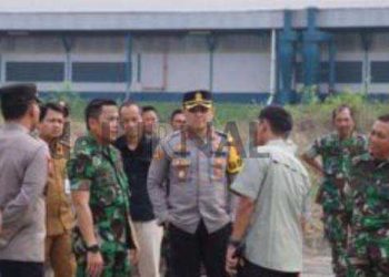 Kapolres Bersama Dandim 0619/Purwakarta Lakukan Pengecekan Lokasi Bakal Disinggahi Presiden Joko Widodo