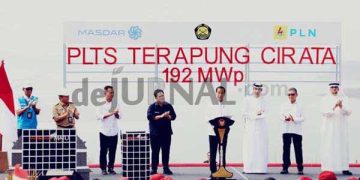 Presiden Joko Widodo Resmikan PLTS Terapung Cirata Purwakarta