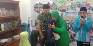 Jum’at Berkah, Koramil 2408 Ciparay Baleendah Santuni Anak Yatim Piatu dan Dhuafa LKSA Yapepam Ciparay