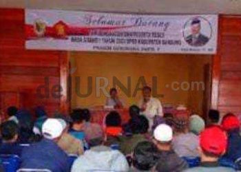 Tutup Reses Masa Sidang I Tahun 2023 Wakil Ketua DPRD Yayat Hidayat Temui Warga Pangalengan