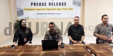 Panwascam Kutawaringiin Gelar Rakor Pengawasan Tahapan Logistik Pada Pemilu 2024