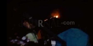Diduga Korsleting Listrik, Satu Rumah Warga di Desa Sukamulya Dilalap Si Jago Merah