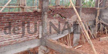 Pembangunan SMKN 1 Cijeungjing Masih Dalam Pengerjaan Sudah Pada Rusak 