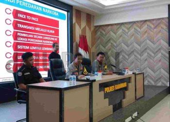 Polres Karawang  Gelar Capaian Penangnan Perkara Sepanjang Tahun 2023