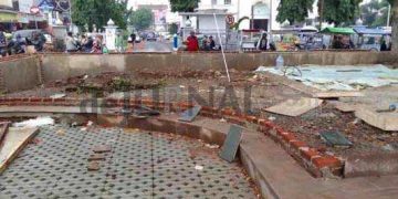 Di Akhir Tahun Proyek Penataan Alun-Alun Ciparay Belum Selesai, Pedagang Keluhkan Sepi Pembeli