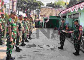 Jelang Nataru, Pemerintah kecamatan Ciparay bersama Jajaran TNI dan Polri Gelar Apel Gabungan