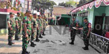 Jelang Nataru, Pemerintah kecamatan Ciparay bersama Jajaran TNI dan Polri Gelar Apel Gabungan
