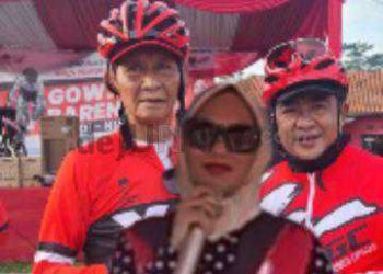 Yadi – Nia, Legislator PDI Perjuangan Gelar Event Gowes Sepeda Santai