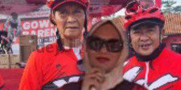 Yadi – Nia, Legislator PDI Perjuangan Gelar Event Gowes Sepeda Santai