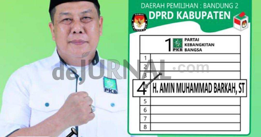 Caleg DPRD Kabupaten Bandung Nomor Urut 4 dari PKB, H. Amin Muhammad Barkah, ST  Ingin Manfaat bagi Masyarakat Luas