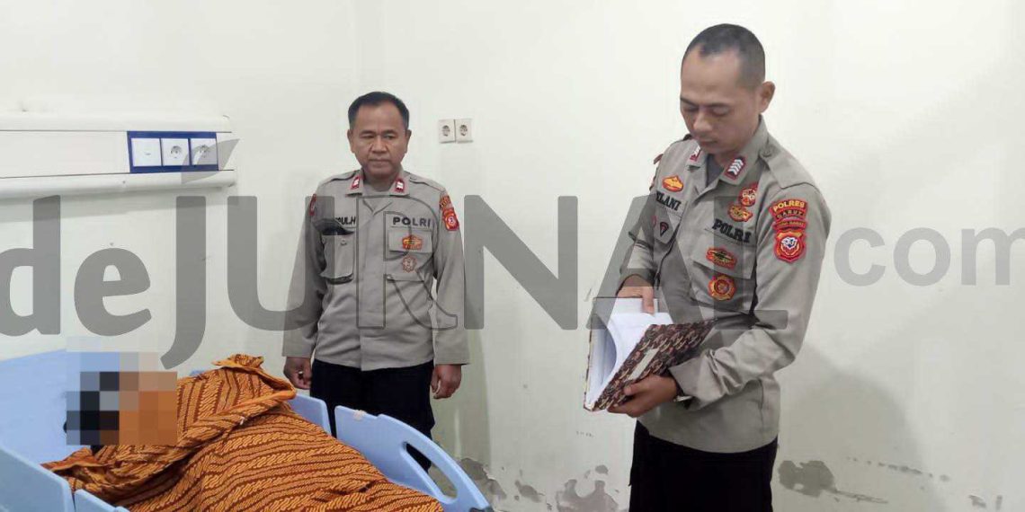 Polsek Cibalong Cek TKP Kecelakaan Tunggal Kendaraan di Desa Sancang