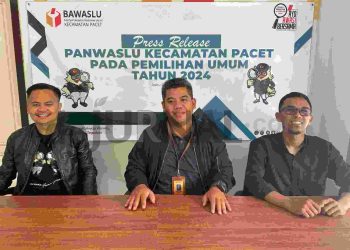 Panwaslu Pacet Gelar Press Release Tahapan Masa Kampanye Pemilu 2024