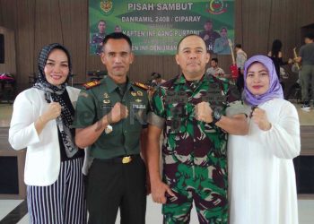 Pisah Sambut Danramil 2408 Ciparay, Dari Kapten Inf Aang Purtoni Kepada Kapten Inf Deni Iman Firdaus SH