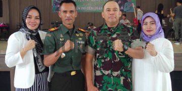 Pisah Sambut Danramil 2408 Ciparay, Dari Kapten Inf Aang Purtoni Kepada Kapten Inf Deni Iman Firdaus SH