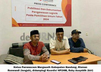 Panwascam Margaasih Lakukan Pengawasan Melekat Pendistribusian Kotak Suara