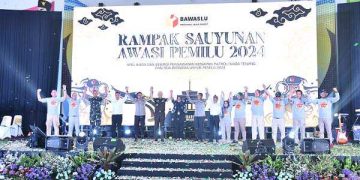 Apel Siaga dan Sinergi Pengawasan Kesiapan Patroli Masa Tenang dan Doa Bersama Untuk Pemilu 2024