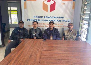Panwaslu Pacet Lakukan Pengawasan Masa Tenang Pada Pemilu 2024